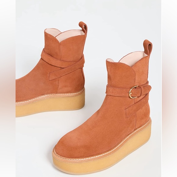 NWT! Ulla Johnson Lennox Ankle Buckle Boot Sz 38 - Picture 4 of 6